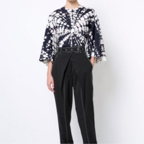 TOGA Pulla Tops - NWOT Toga Pulla dark purple and cream coloured tie dye top